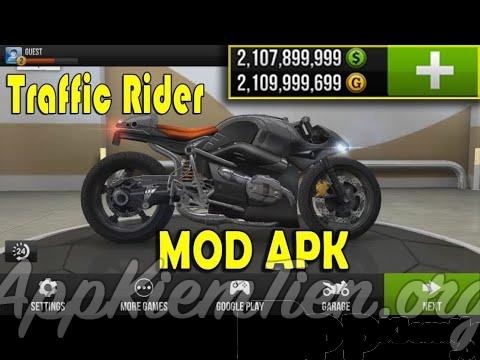 Hack game đua xe máy Traffic Rider Yeuapk