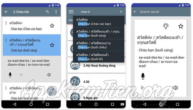 Top các app web học tiếng Thái miễn phí